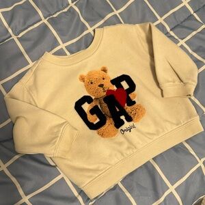 Baby Graphic Sweatshirt | Gap beige baby boy